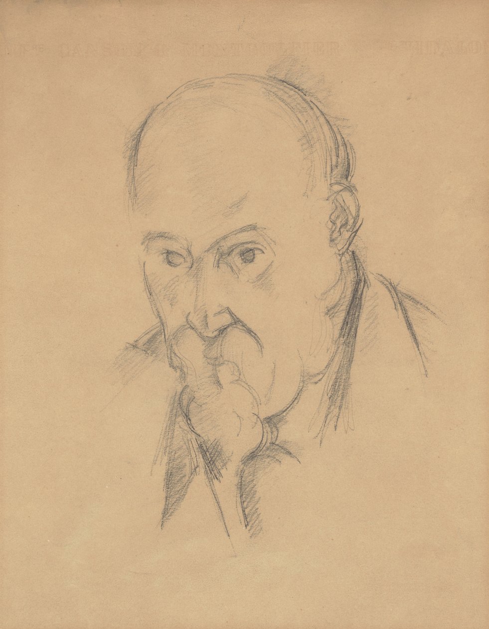 Autoportret [recto], 18971900. autorstwa Paul Cézanne