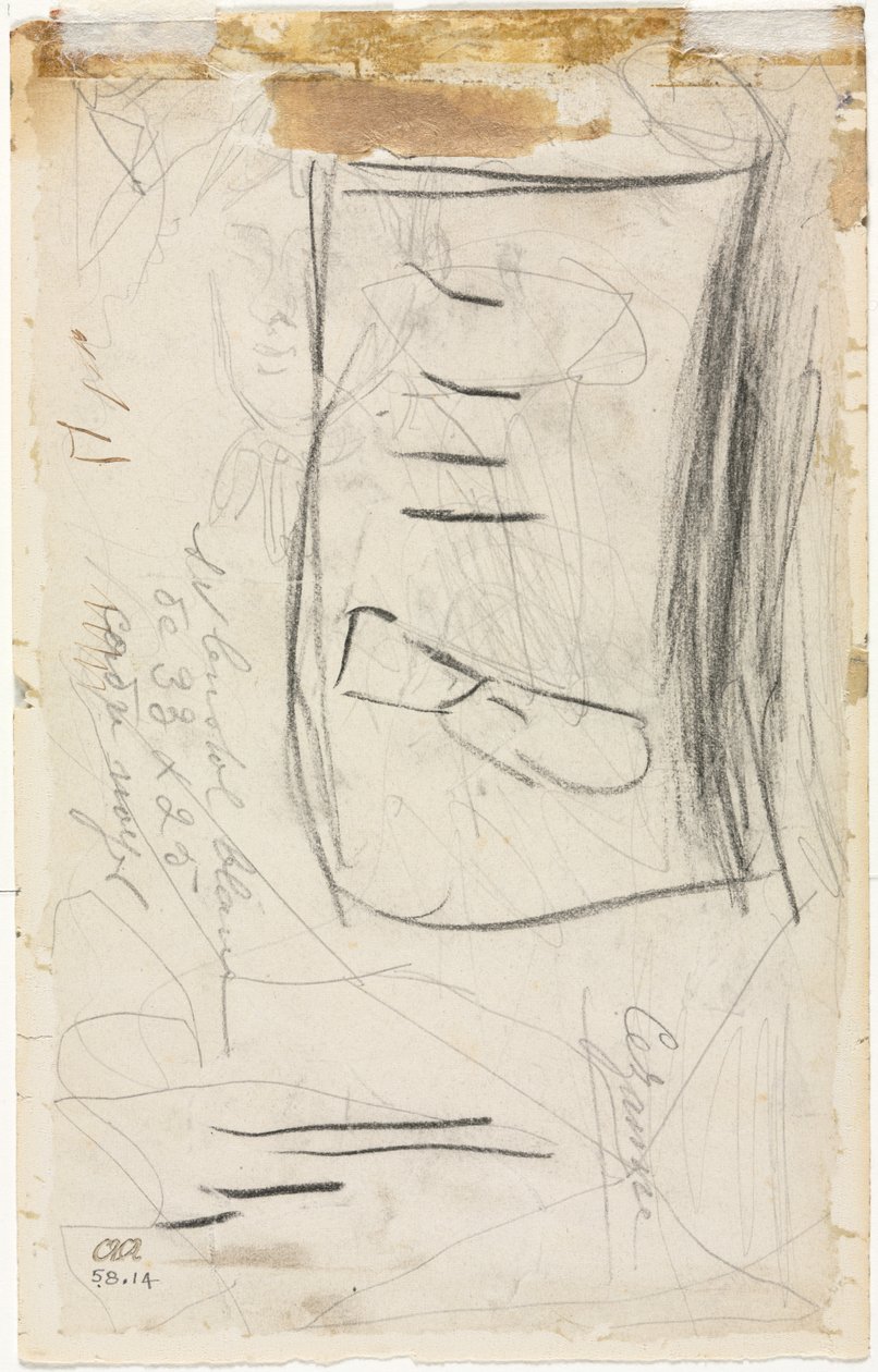 Szkic Madame Cézanne (verso) autorstwa Paul Cézanne
