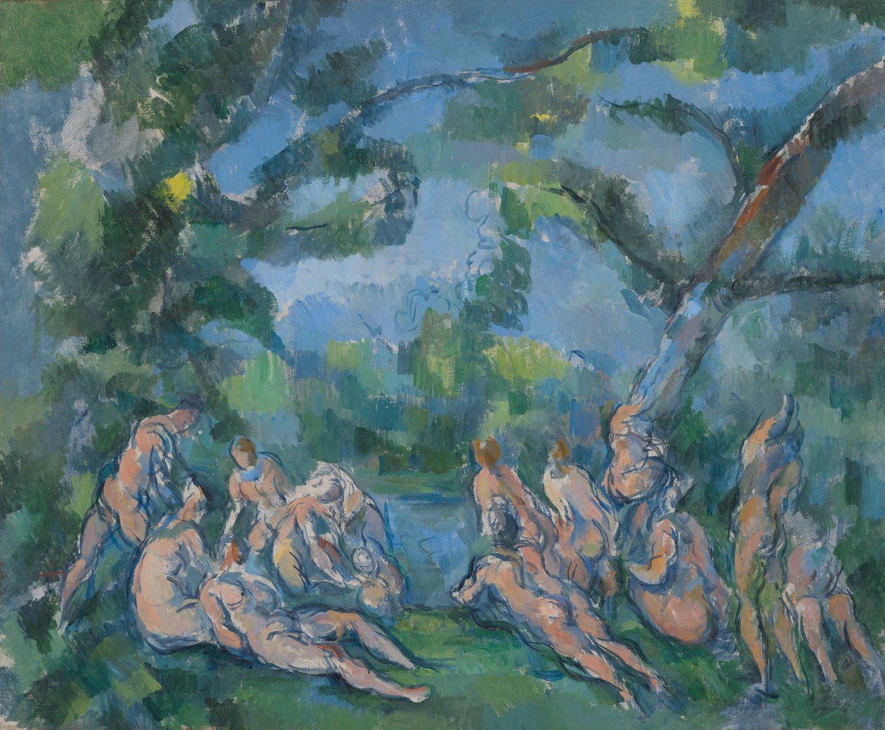 Kąpiący się autorstwa Paul Cézanne