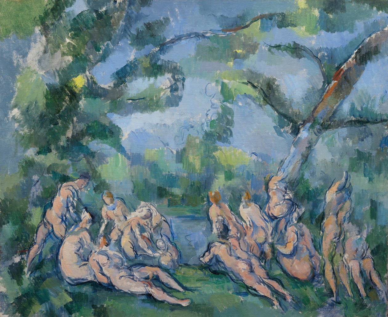 Kąpiący się, 18991904. autorstwa Paul Cézanne
