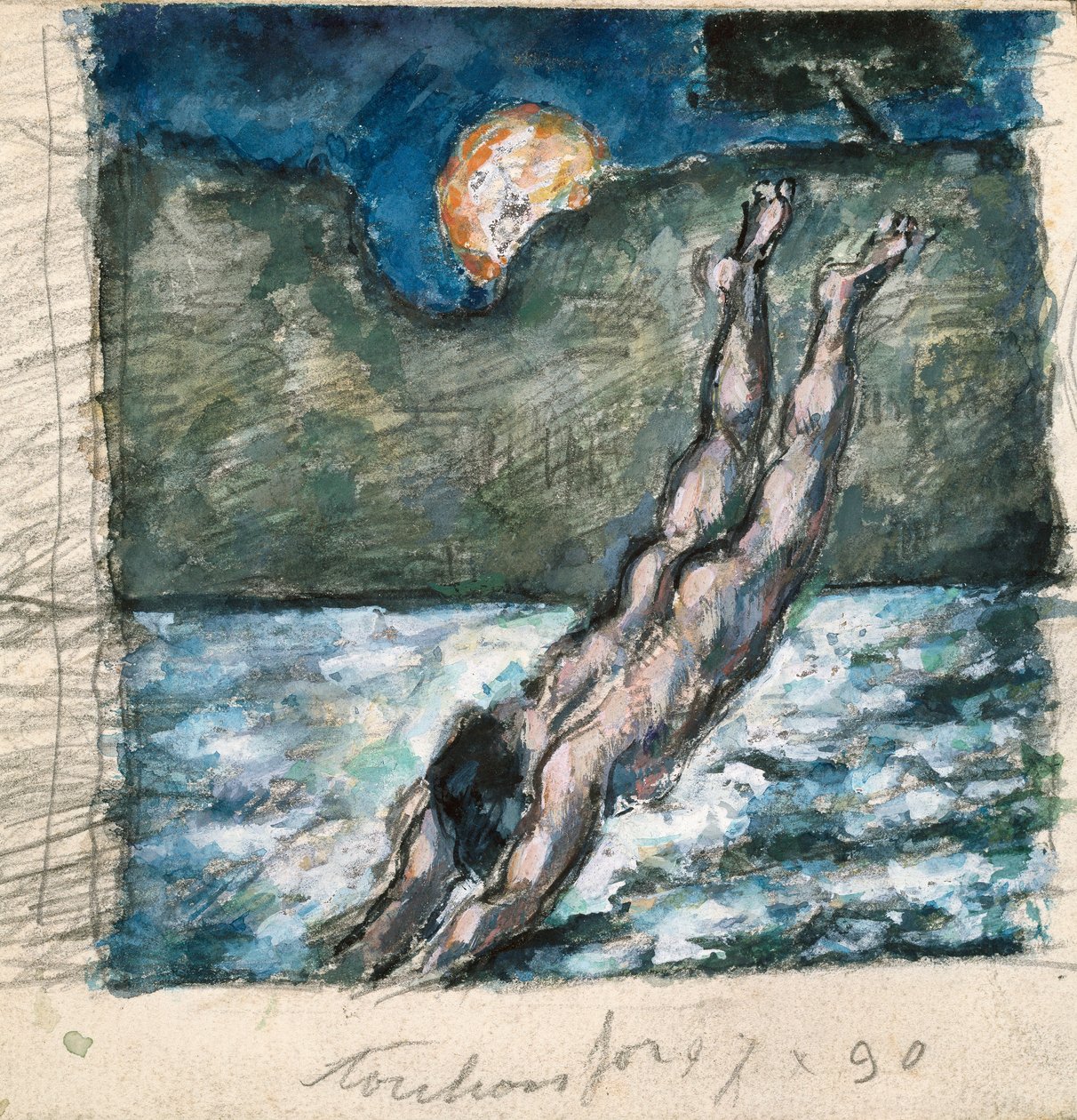 „Nurek”, 1867-70 autorstwa Paul Cézanne