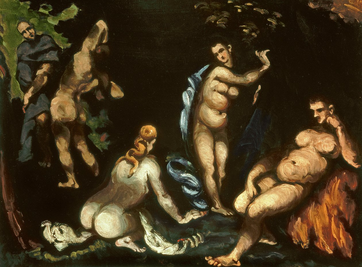 Kuszenie św. Antoniego, ok. 1870 autorstwa Paul Cézanne