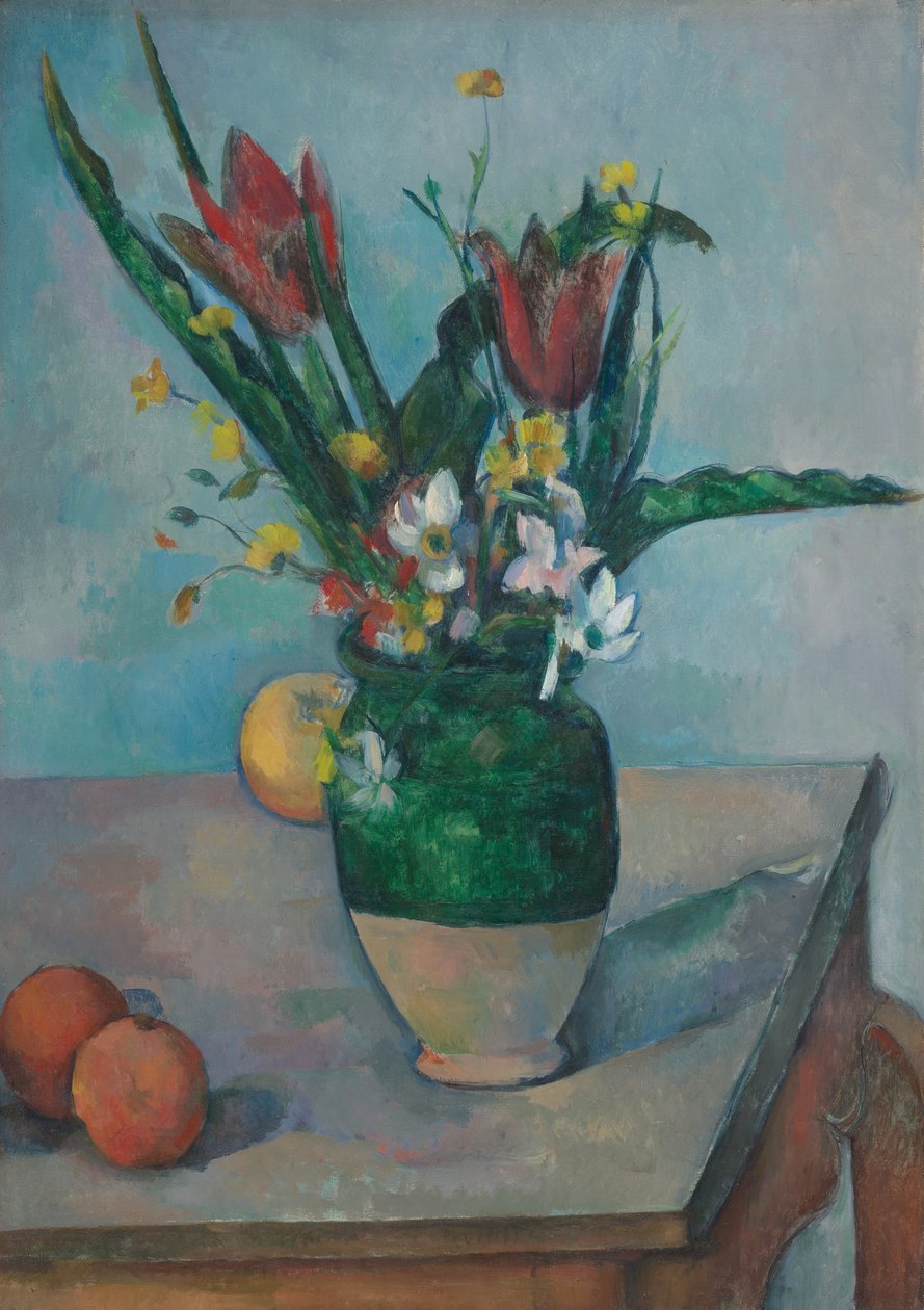 Wazon z tulipanami autorstwa Paul Cézanne