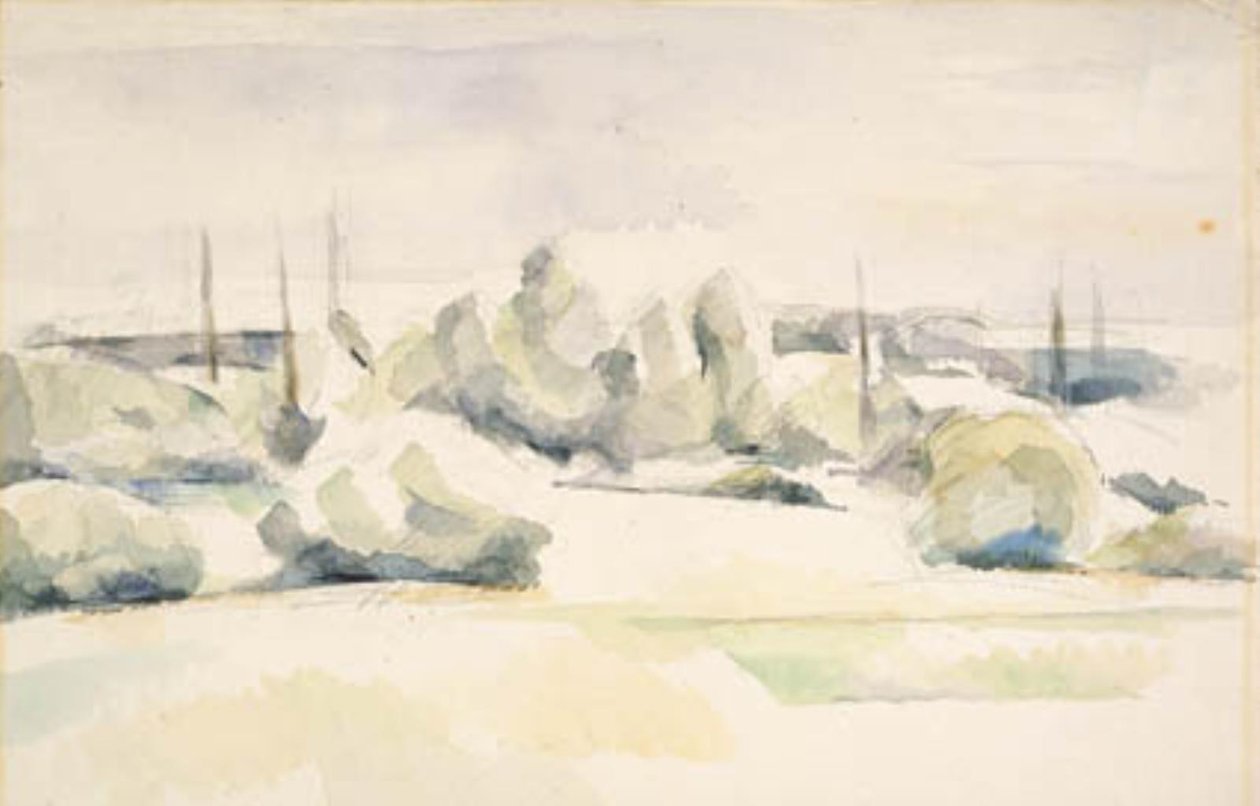 Brzegi rzeki (Les Berges) autorstwa Paul Cézanne