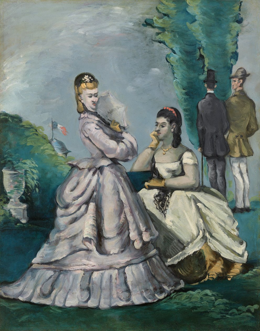 Rozmowa, 1870-71 autorstwa Paul Cézanne