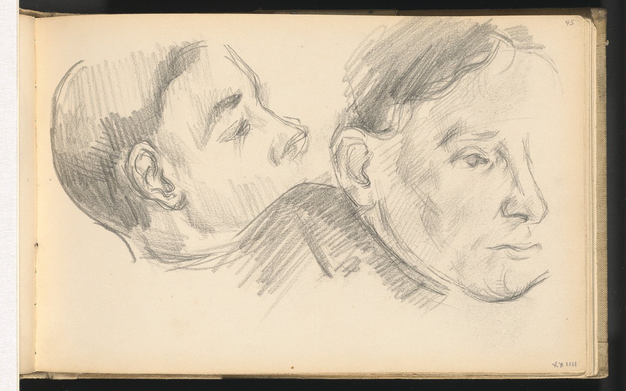 Dwie głowy autorstwa Paul Cézanne