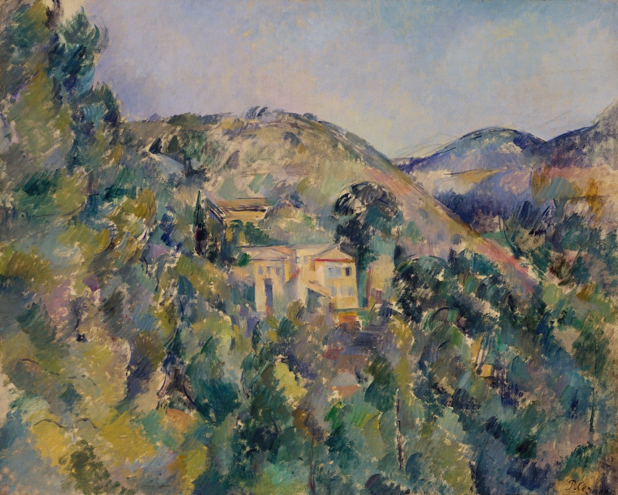 Widok Domaine Saint-Joseph, koniec lat 80. XIX wieku. autorstwa Paul Cézanne