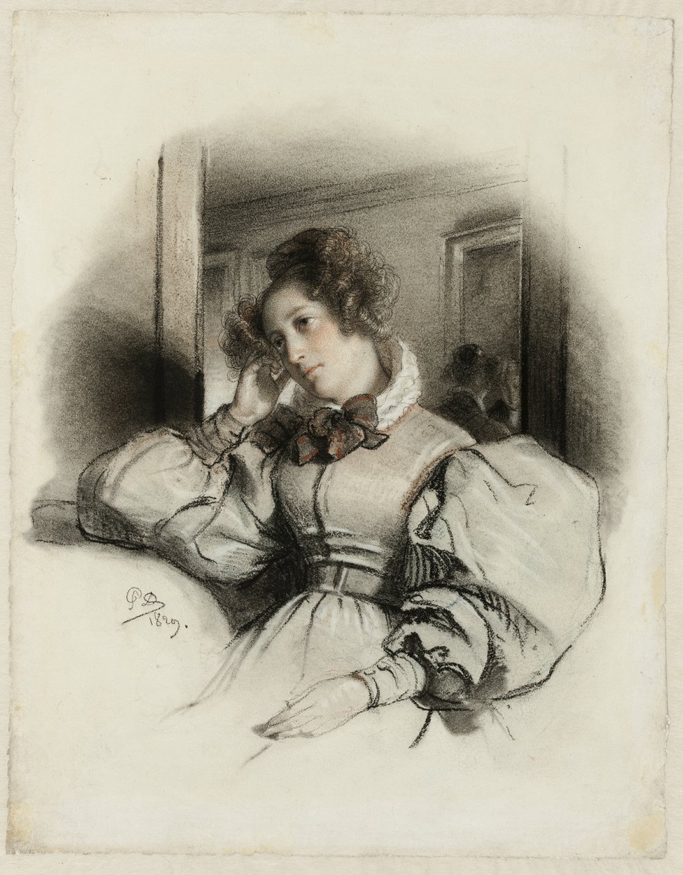Portret pani E.D. autorstwa Paul Delaroche