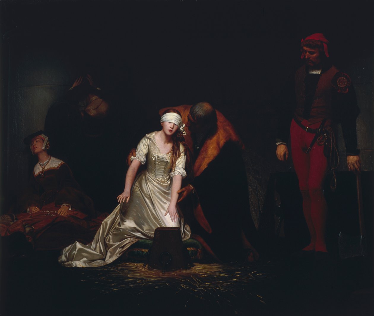 „Egzekucja Lady Jane Grey”, 1834. autorstwa Paul Delaroche