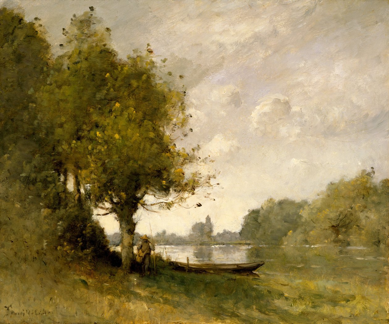 Staw w pobliżu Nangis, 1880-95. autorstwa Paul Desire Trouillebert