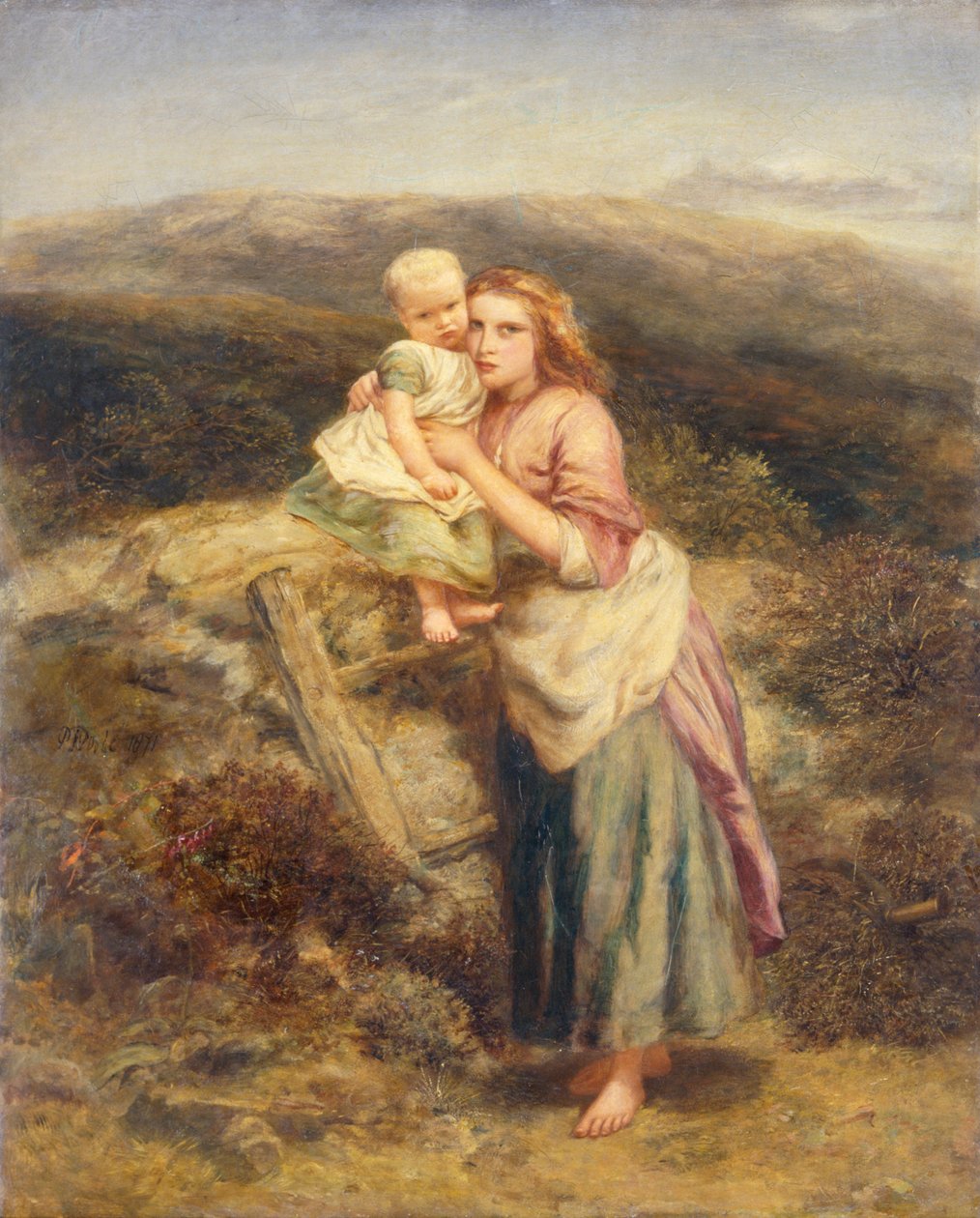 „Chłopi na wrzosowisku”, 1871 r. autorstwa Paul Falconer