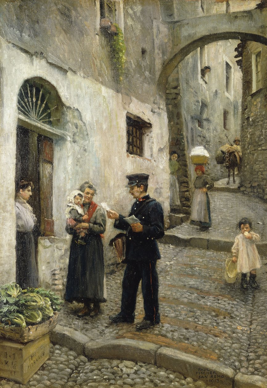 Poranna poczta, 1913 autorstwa Paul Fischer