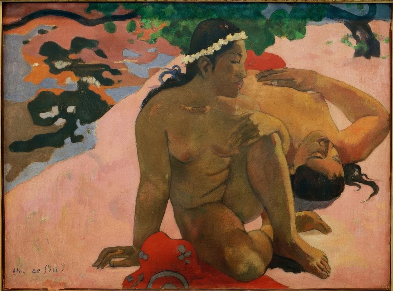 Aha oe feii? autorstwa Paul Gauguin