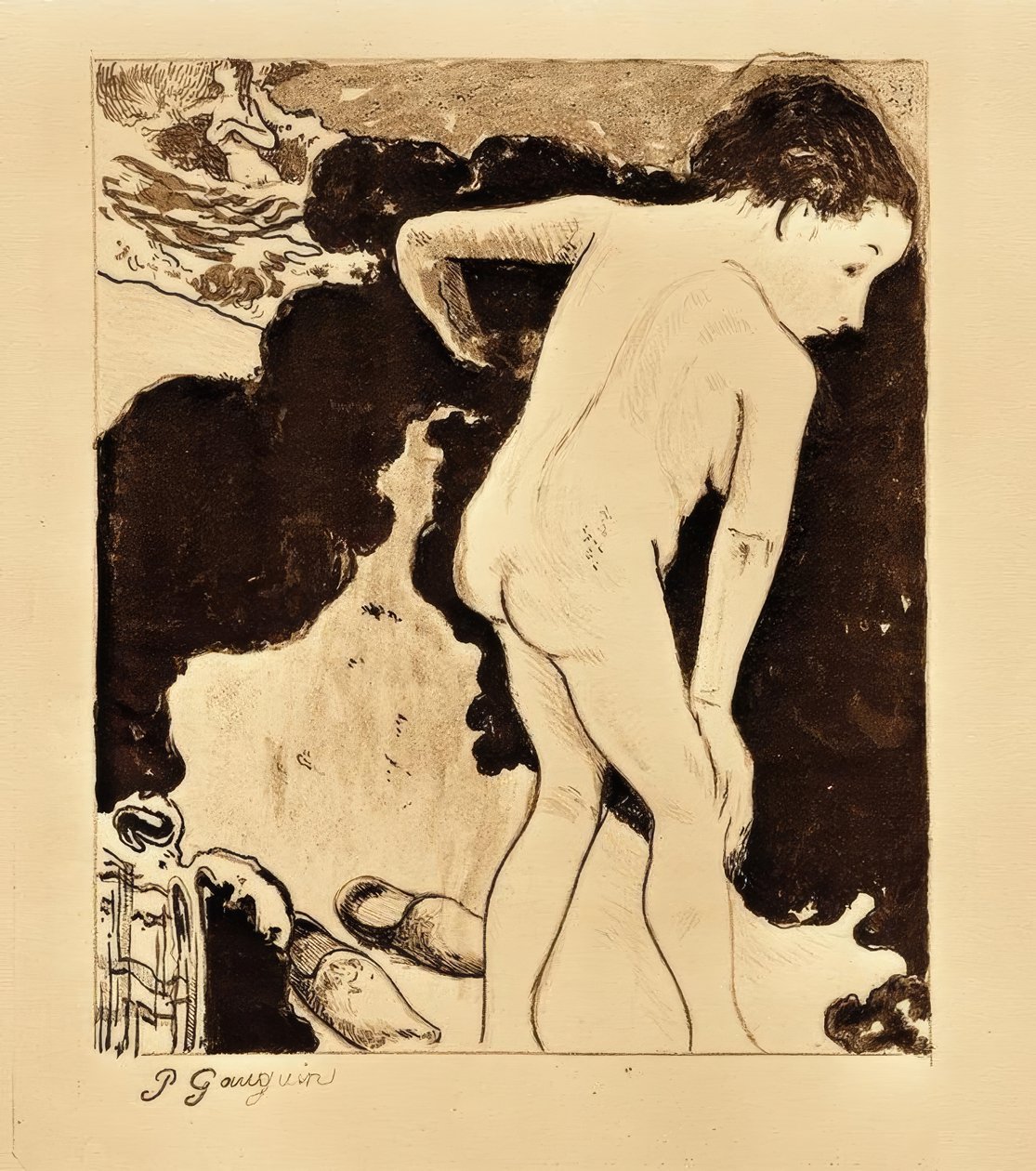 Kąpiących się Bretończyków autorstwa Paul Gauguin
