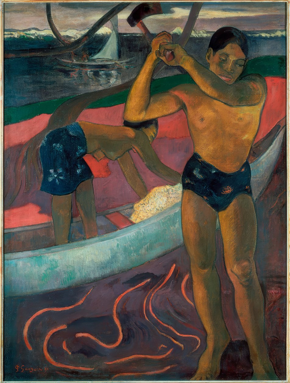 Rębak do drewna od Pia autorstwa Paul Gauguin