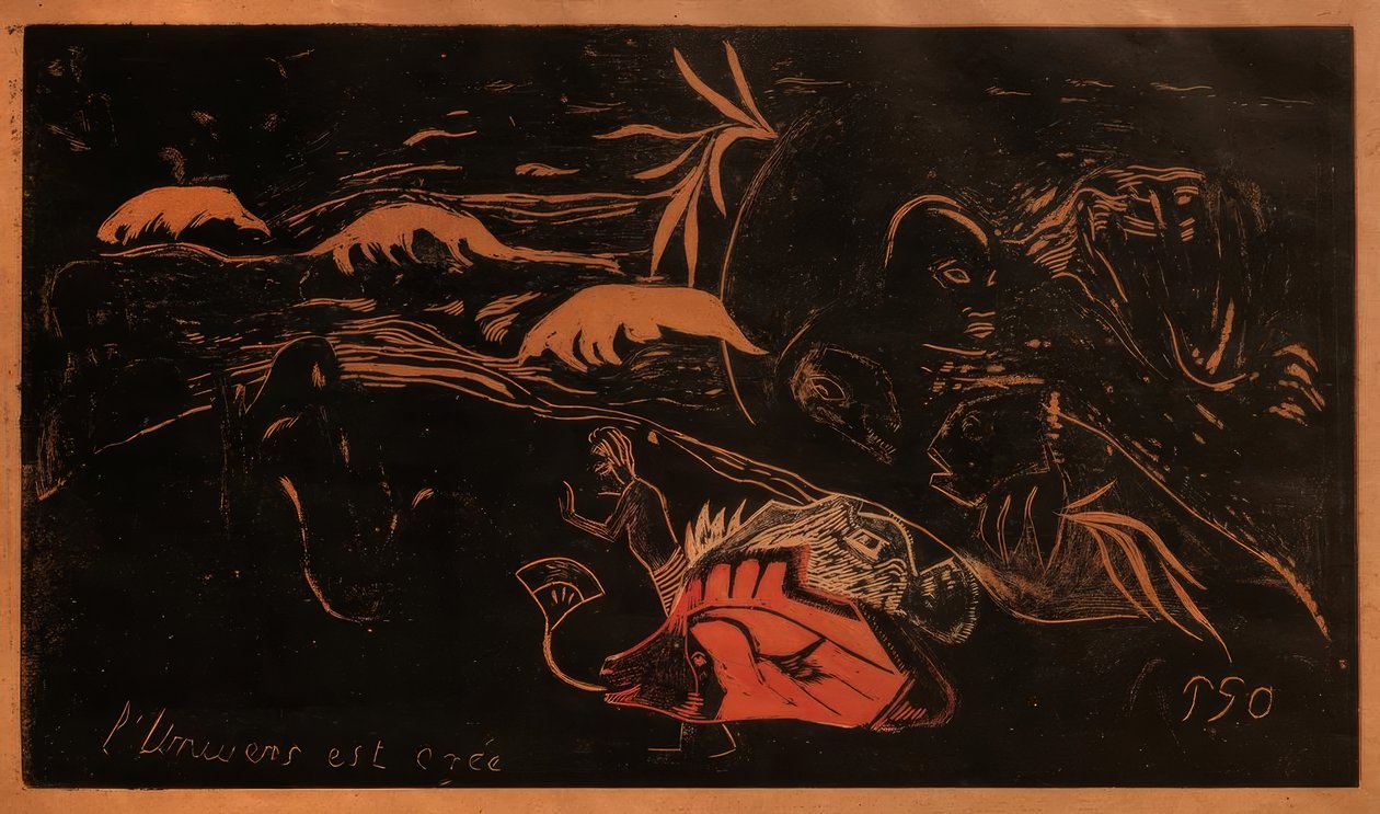 Stworzenie wszechświata autorstwa Paul Gauguin
