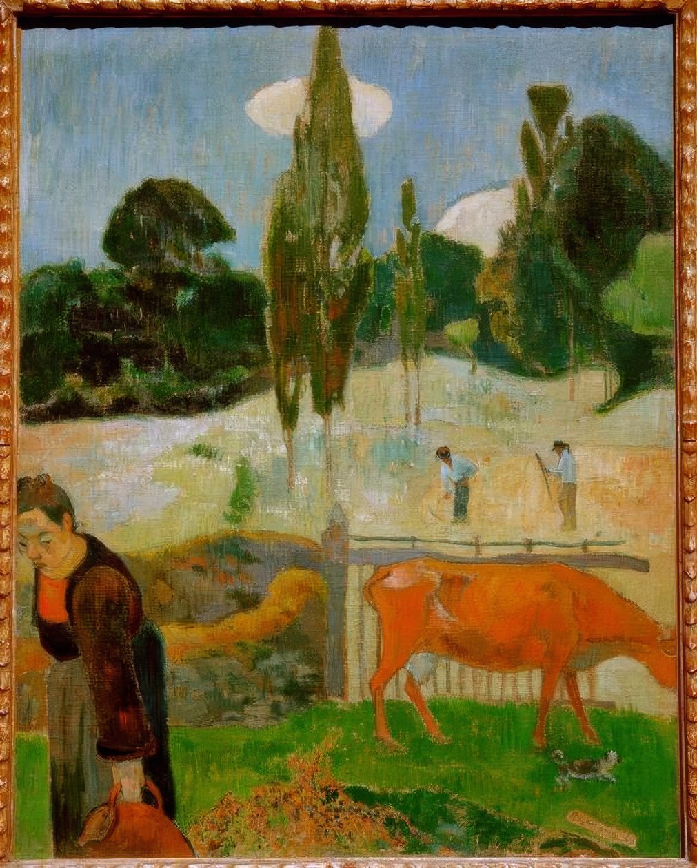 Czerwona krowa autorstwa Paul Gauguin
