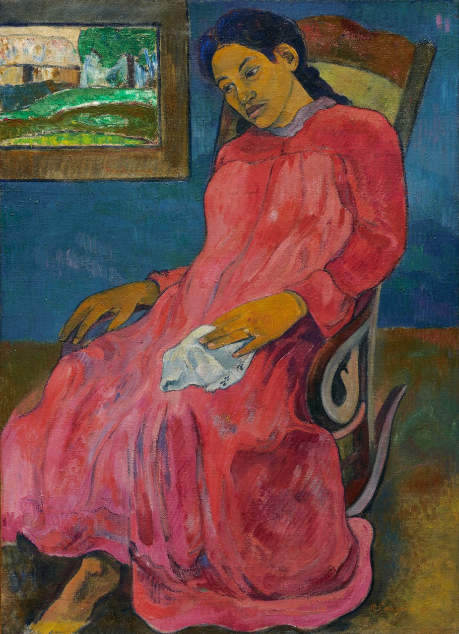 Faaturuma melancholijna, 1891 autorstwa Paul Gauguin