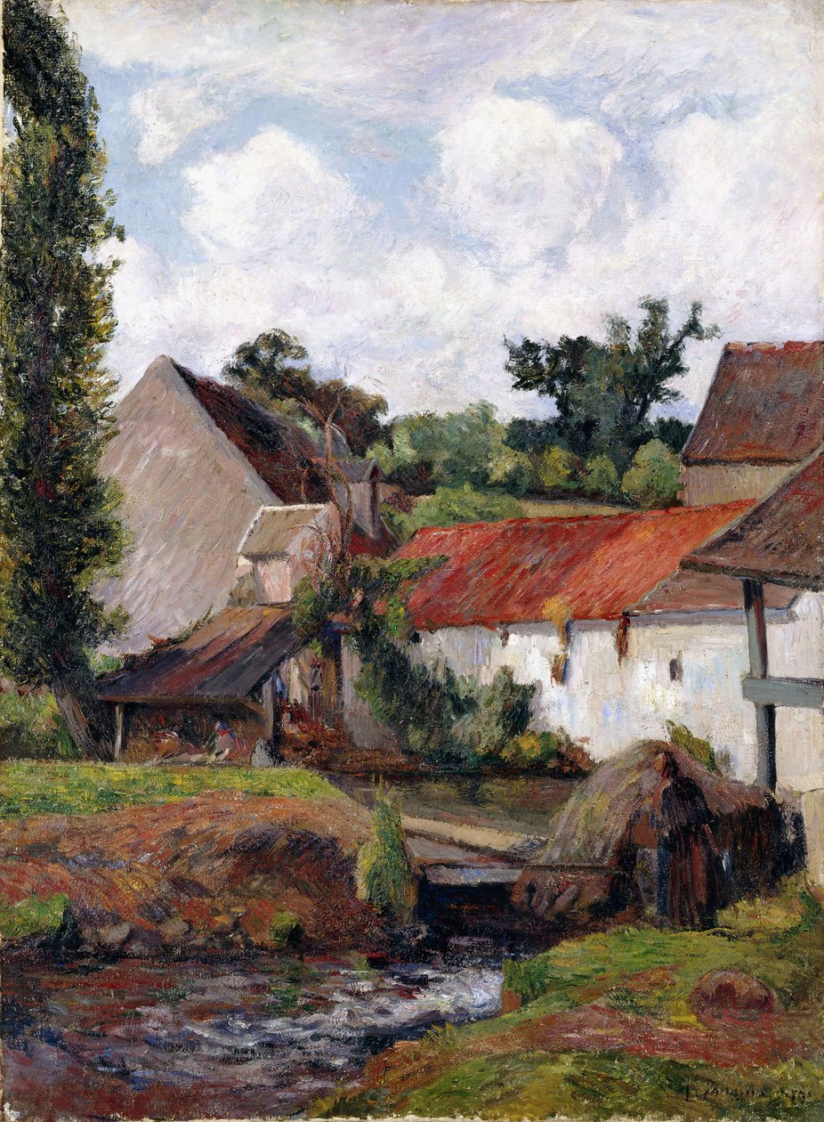 Farma w Osny, 1883 autorstwa Paul Gauguin