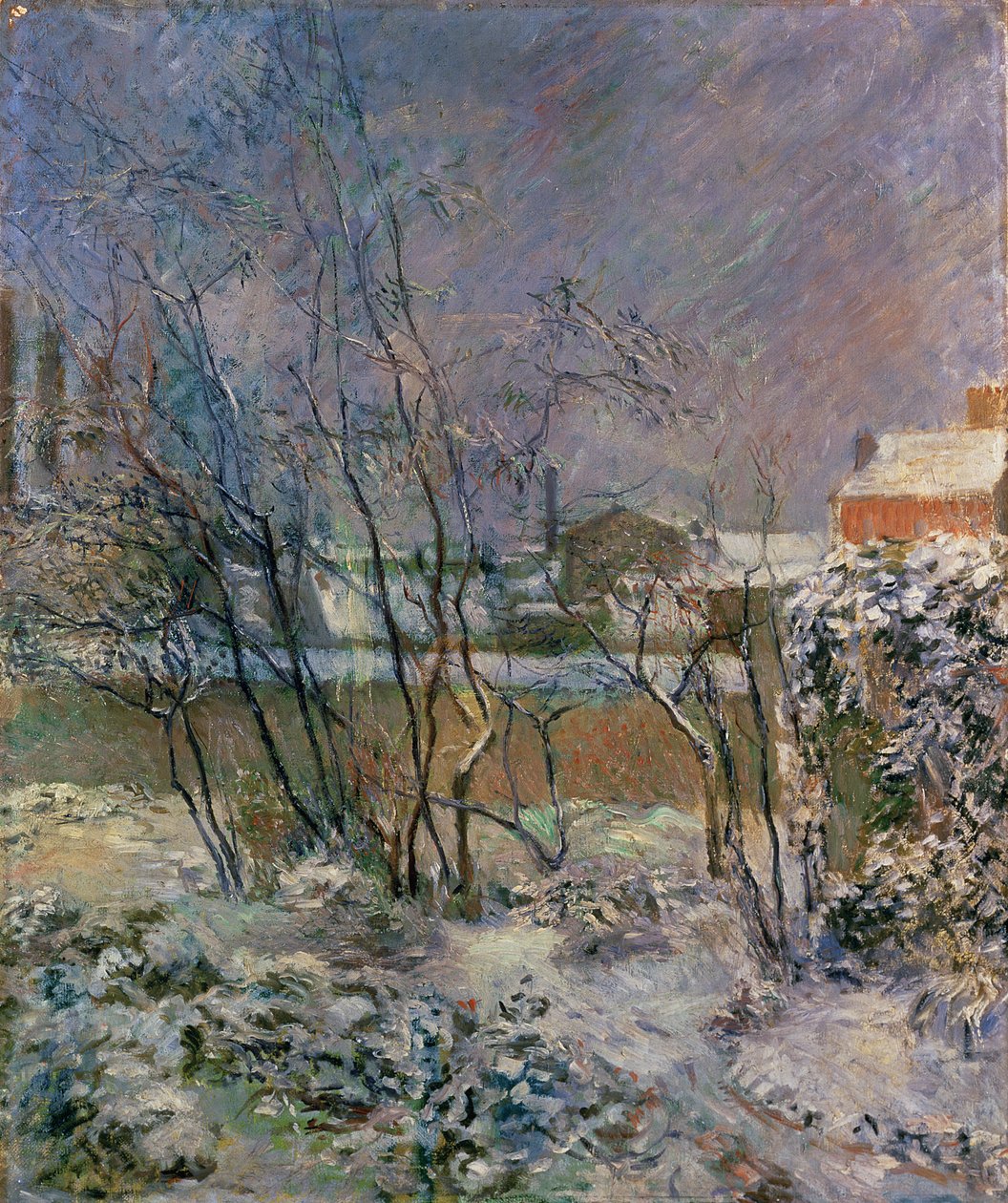 Ogród w śniegu, 1883 autorstwa Paul Gauguin