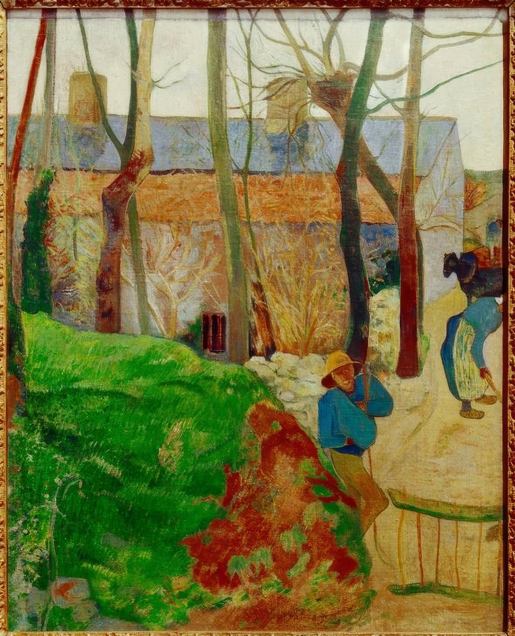 Domy w Le Pouldu autorstwa Paul Gauguin