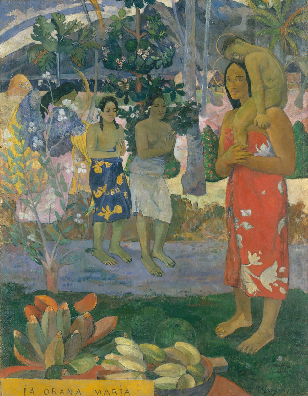 Do Orany Marii Zdrowaś Maryjo, 1891. autorstwa Paul Gauguin