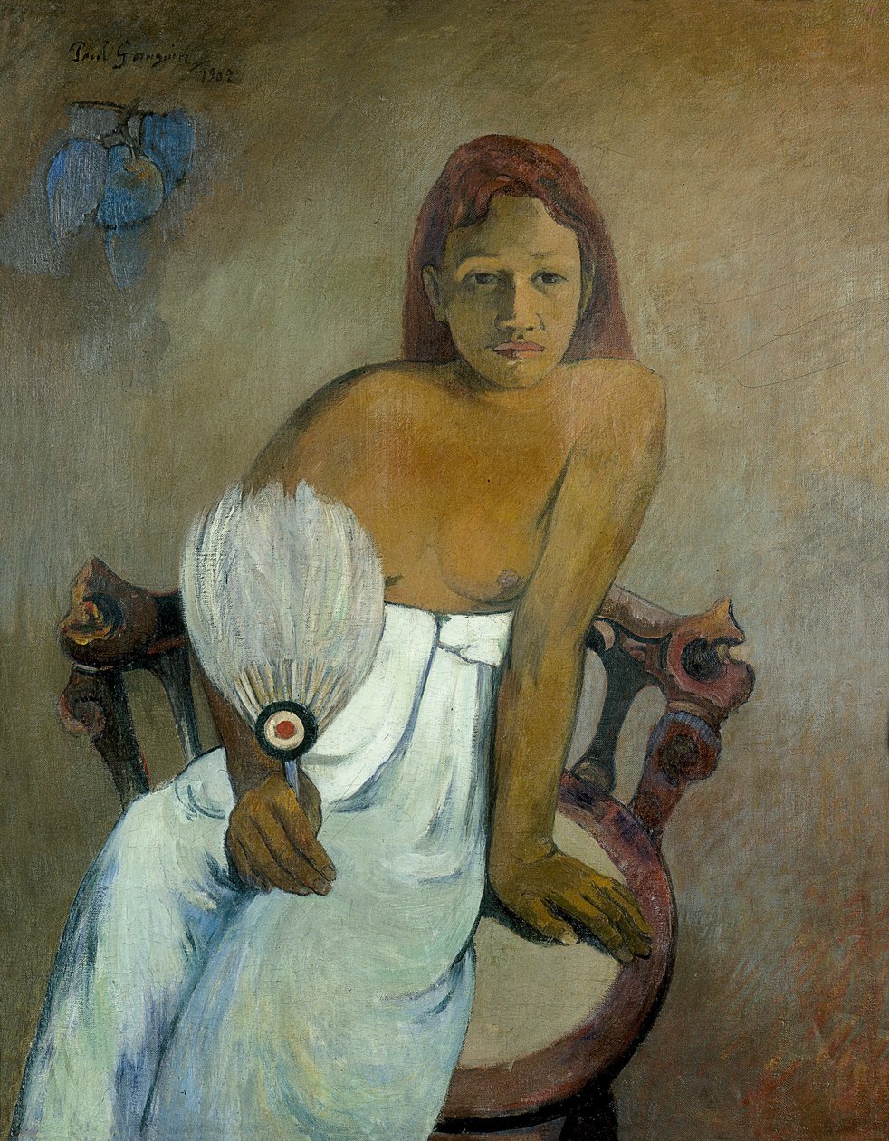 Dziewczyna z wachlarzem autorstwa Paul Gauguin