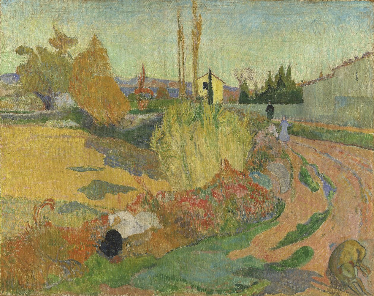 Krajobraz w Arles, 1888 autorstwa Paul Gauguin
