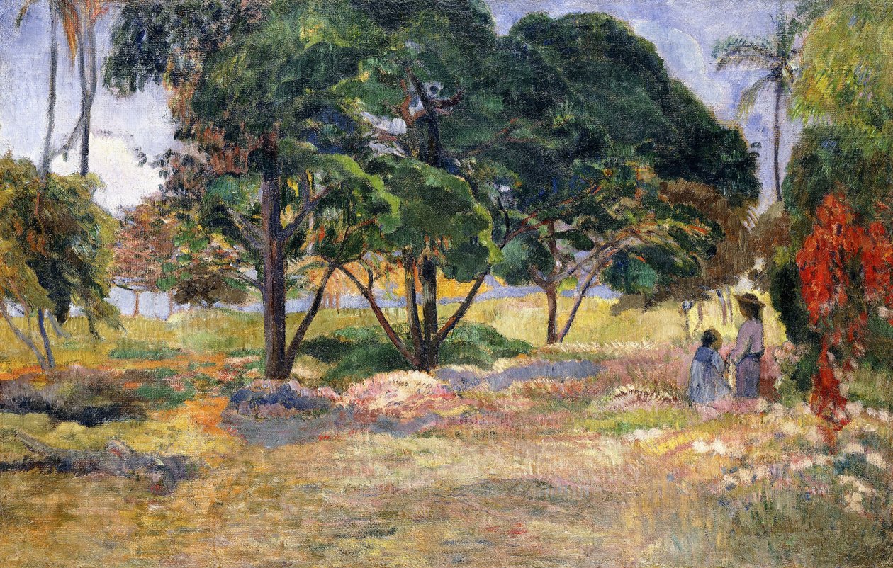Krajobraz z trzema drzewami, 1892 autorstwa Paul Gauguin