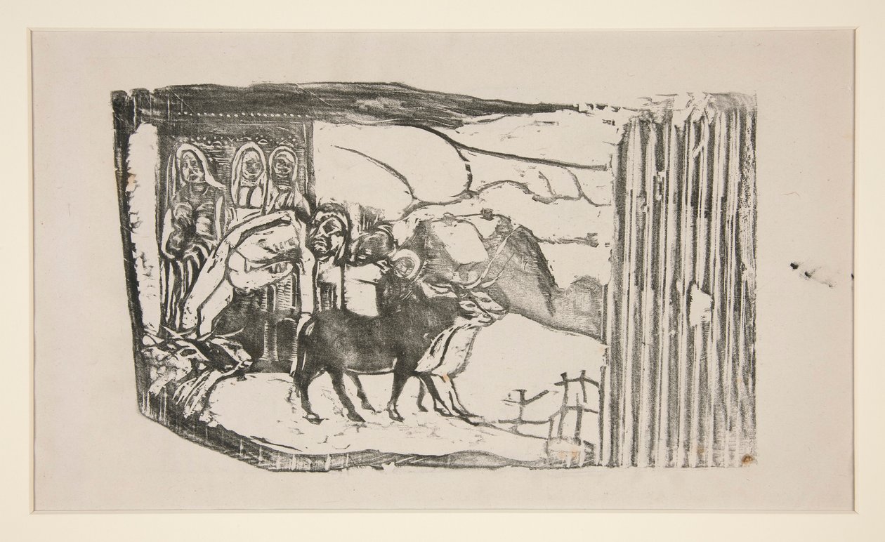 Le Calvaire Breton [Przydrożne Sanktuarium w Bretanii] autorstwa Paul Gauguin