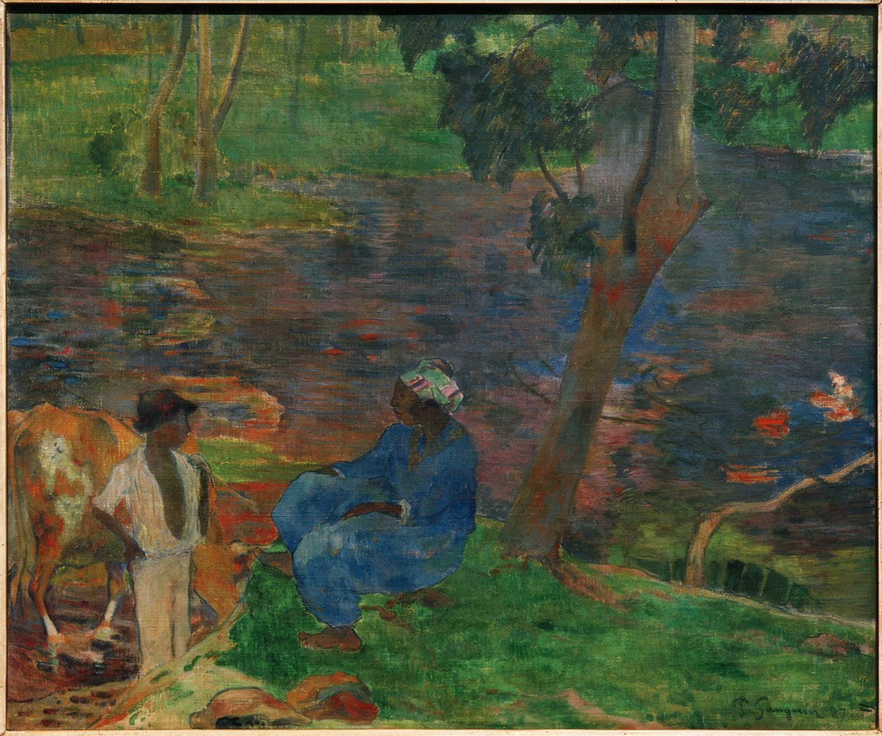 Martynika (na brzegu stawu) autorstwa Paul Gauguin