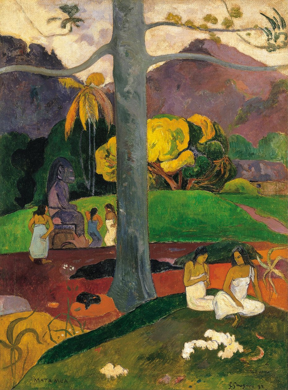 Mata Mua w dawnych czasach, 1892 autorstwa Paul Gauguin
