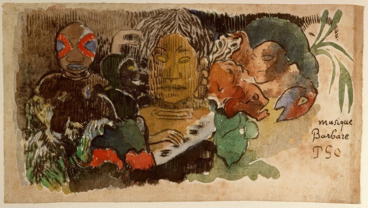 Muzyka barbarzyńska autorstwa Paul Gauguin