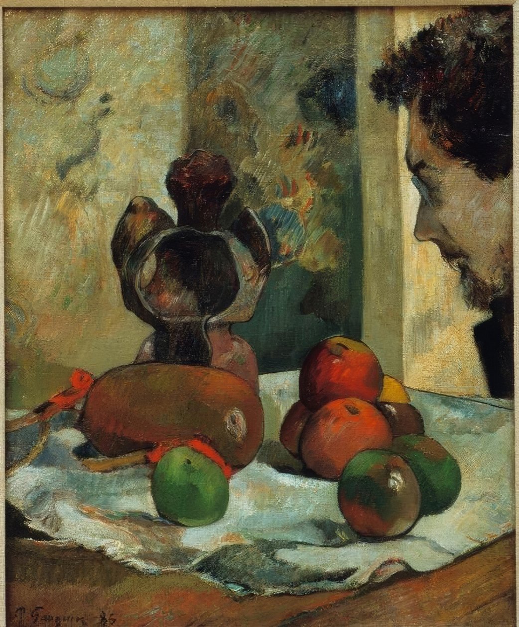 Martwa natura z profilem Laval autorstwa Paul Gauguin