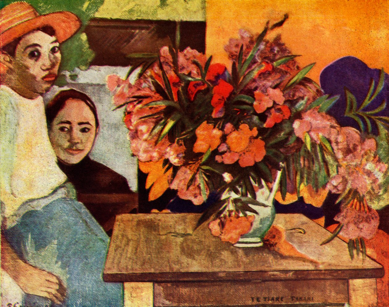 Chłopi z kwiatami, 1936 autorstwa Paul Gauguin