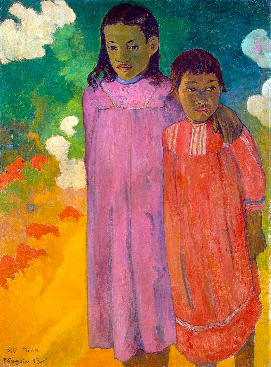 Piti Tiena, Dwie siostry, 1892. autorstwa Paul Gauguin