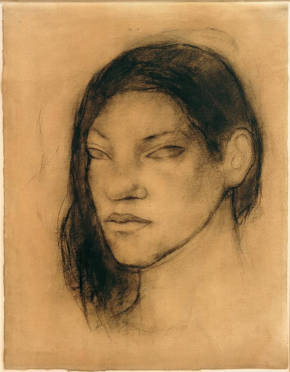 Portret kobiety z Tahiti autorstwa Paul Gauguin