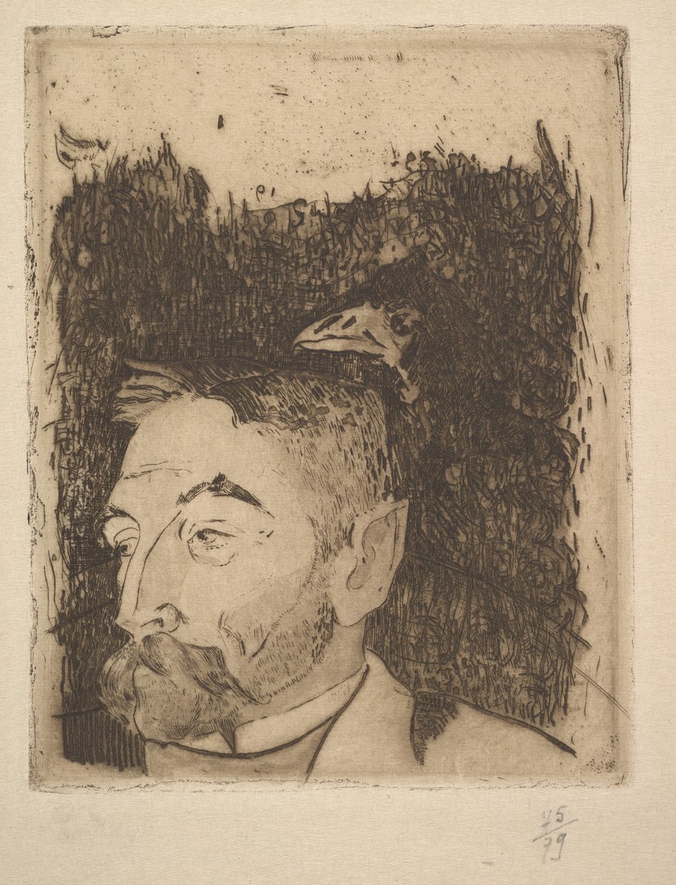 Portret Stéphane Mallarmé, 1891. autorstwa Paul Gauguin