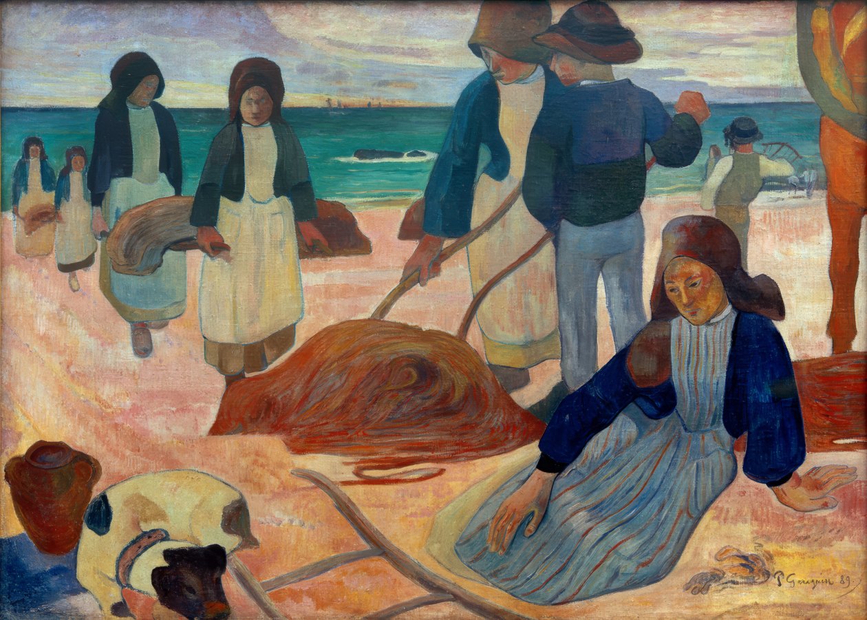 Ramasseuses de varech II (Breton Tangsammlerinnen II) autorstwa Paul Gauguin