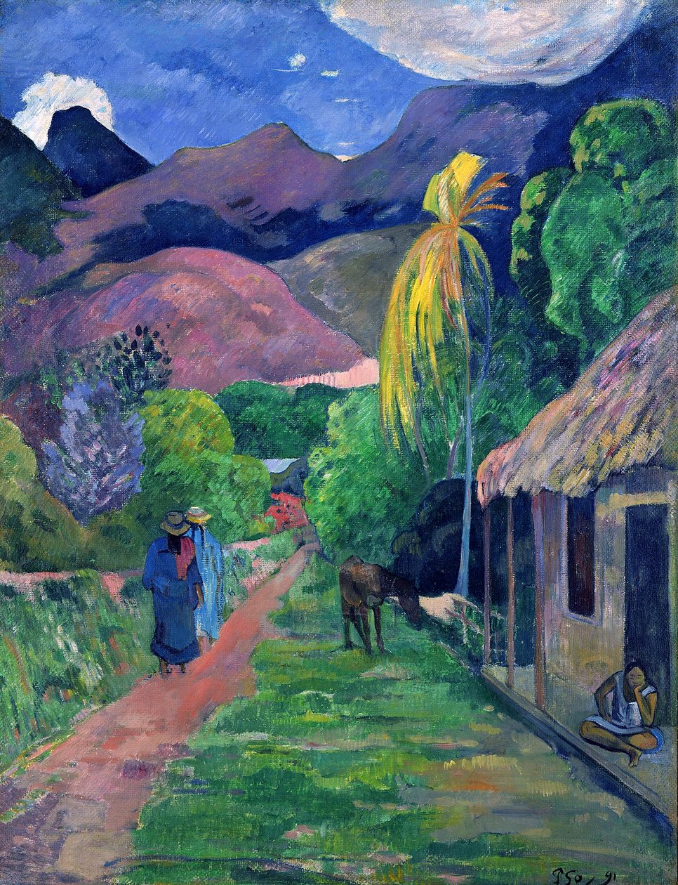 ulica Tahiti autorstwa Paul Gauguin