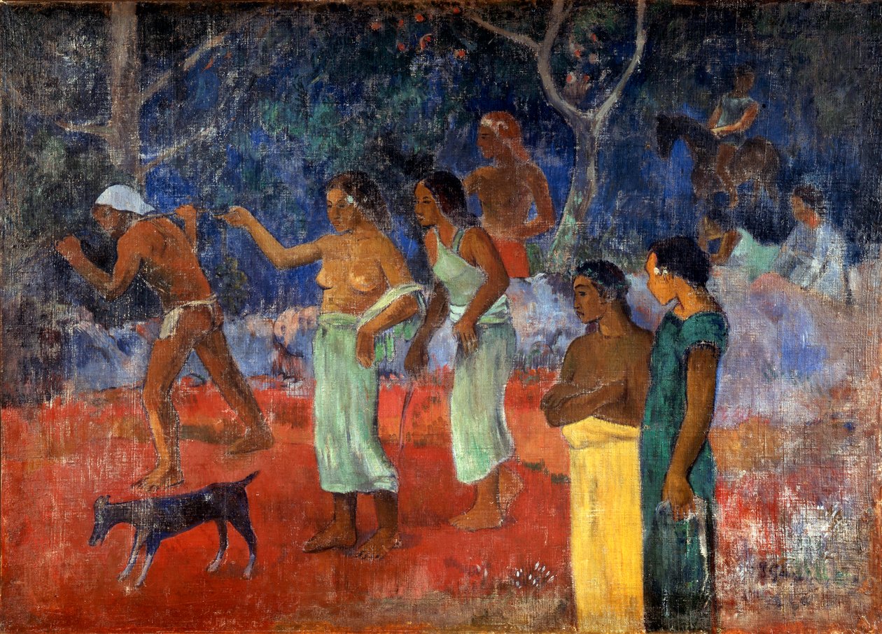 Scena z życia Tahitian, 1896. autorstwa Paul Gauguin