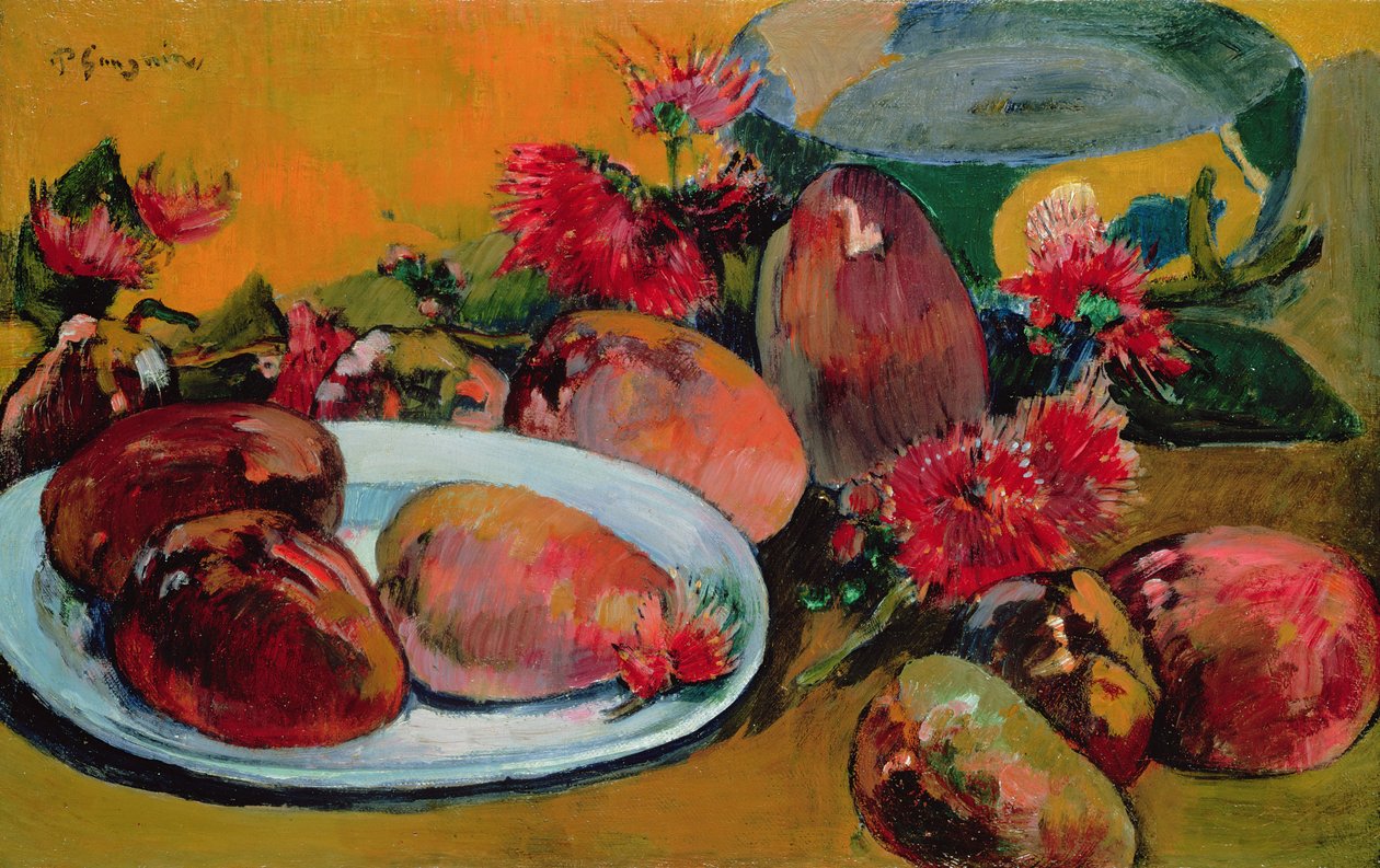 Martwa natura z mango autorstwa Paul Gauguin