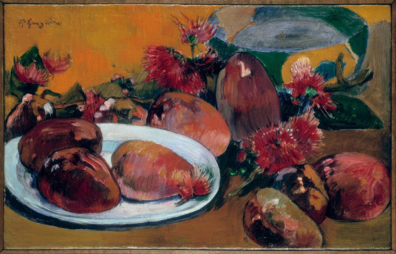 Martwa natura z mango autorstwa Paul Gauguin