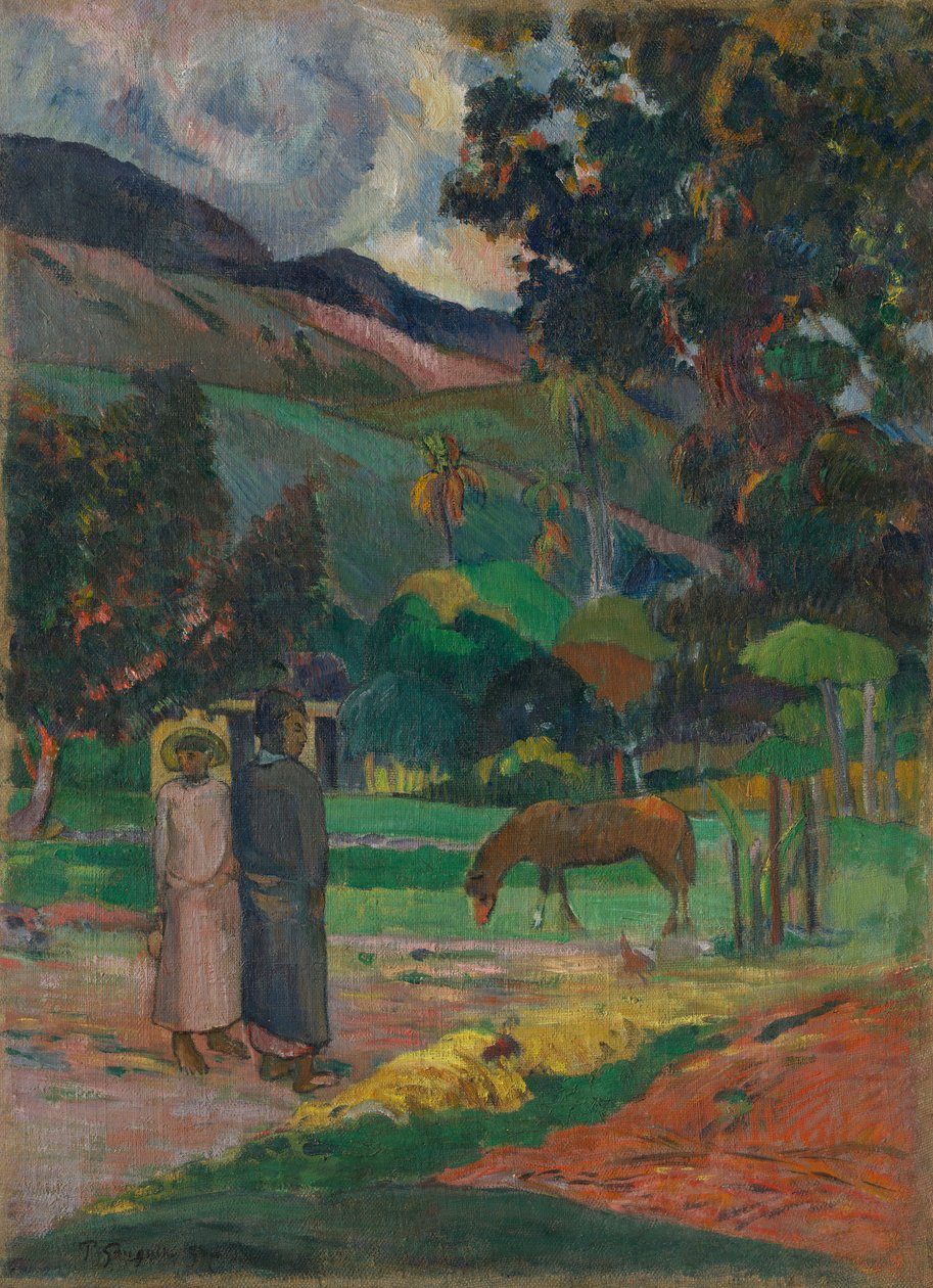 Krajobraz Tahiti, 1892. autorstwa Paul Gauguin