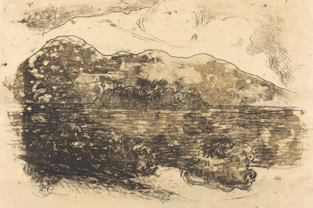 Tahitian Shore [recto], ok. 1930 1900. autorstwa Paul Gauguin