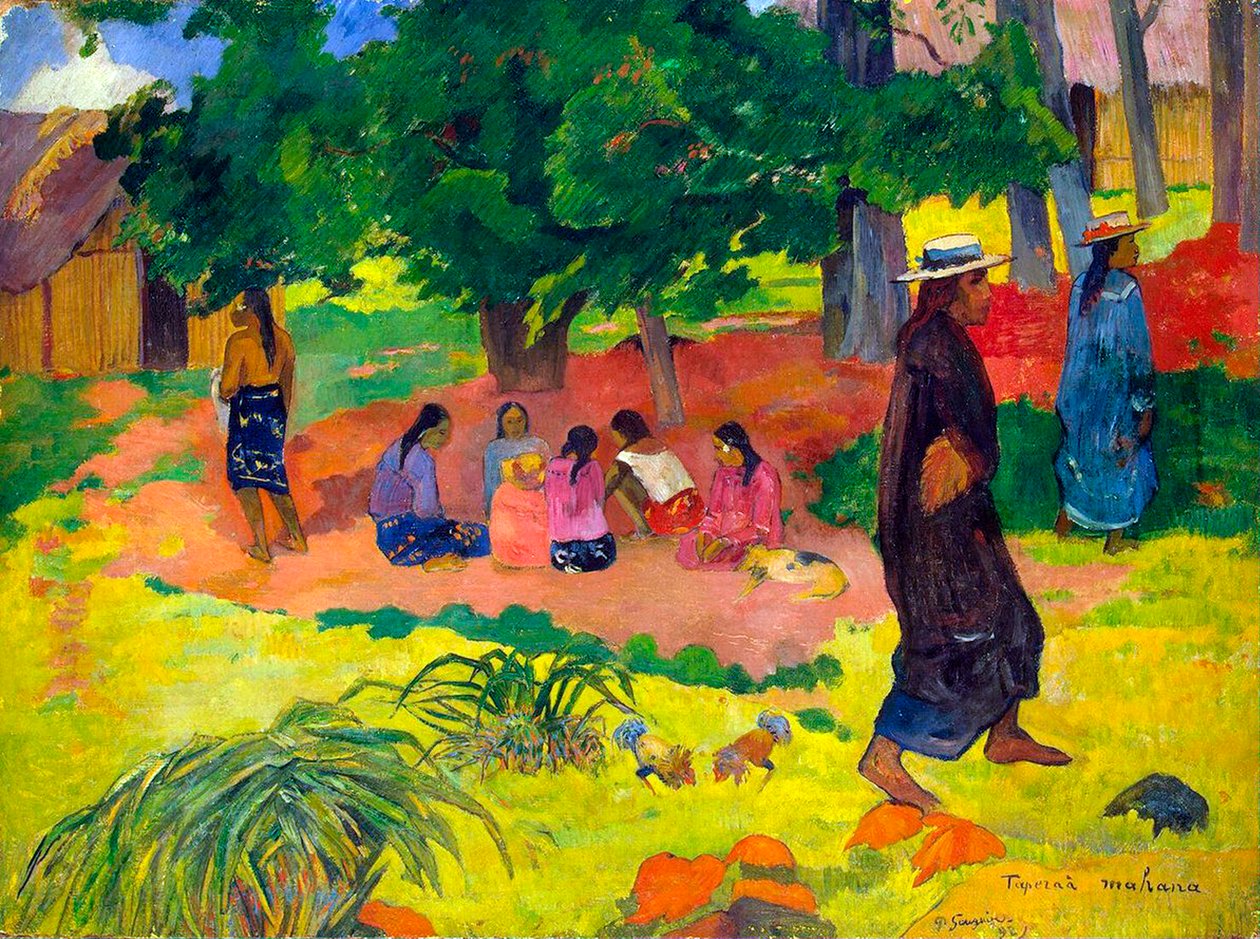 Taperaa Mahana, późne popołudnie, 1892. autorstwa Paul Gauguin