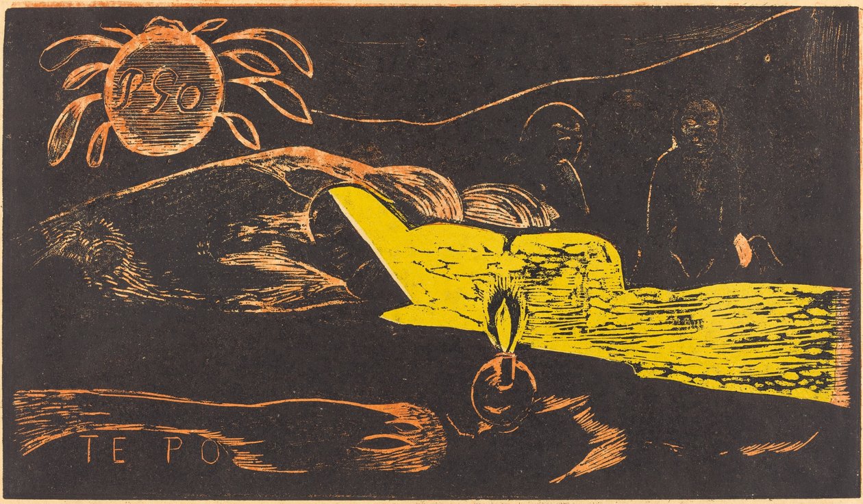 Te Po (Długa noc) autorstwa Paul Gauguin