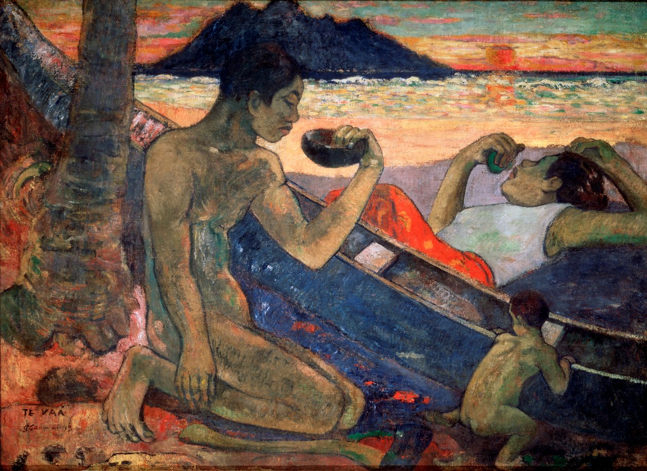 Kajak, 1896 autorstwa Paul Gauguin