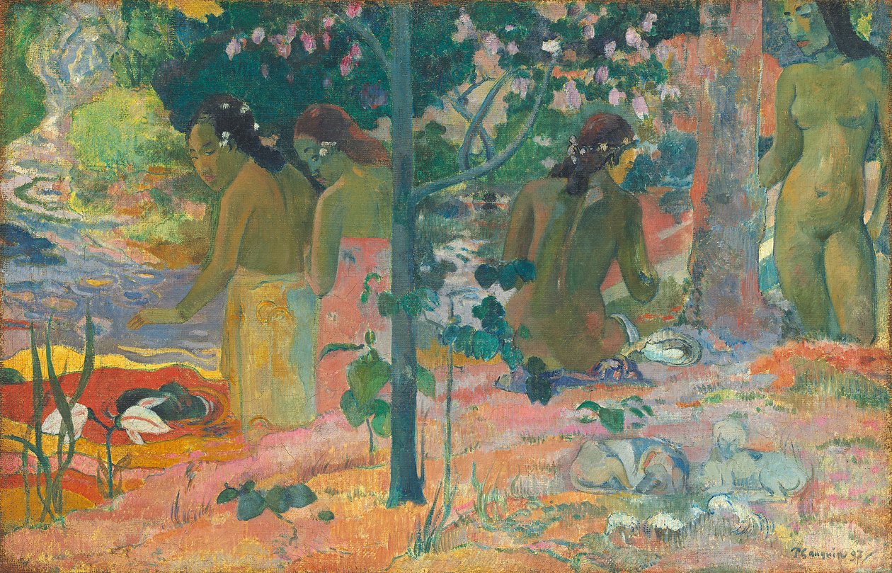 Kąpiący się autorstwa Paul Gauguin
