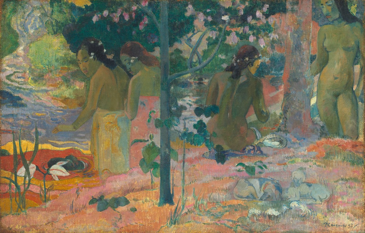 Kąpiący się, 1897. autorstwa Paul Gauguin